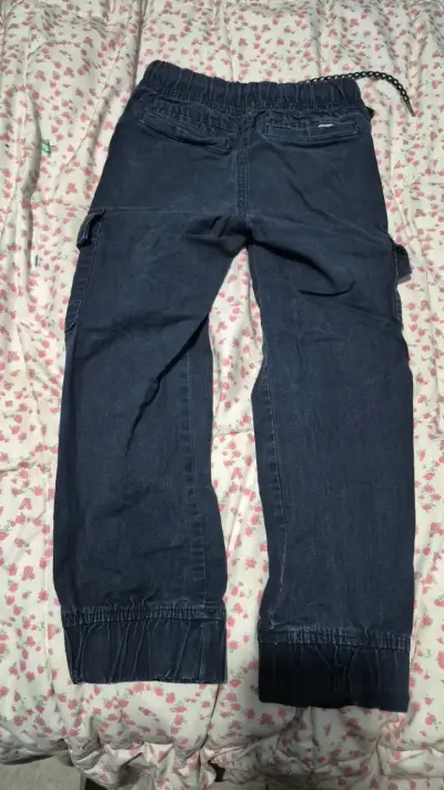 Pantalones jogger denim azul para niños - miniatura 2