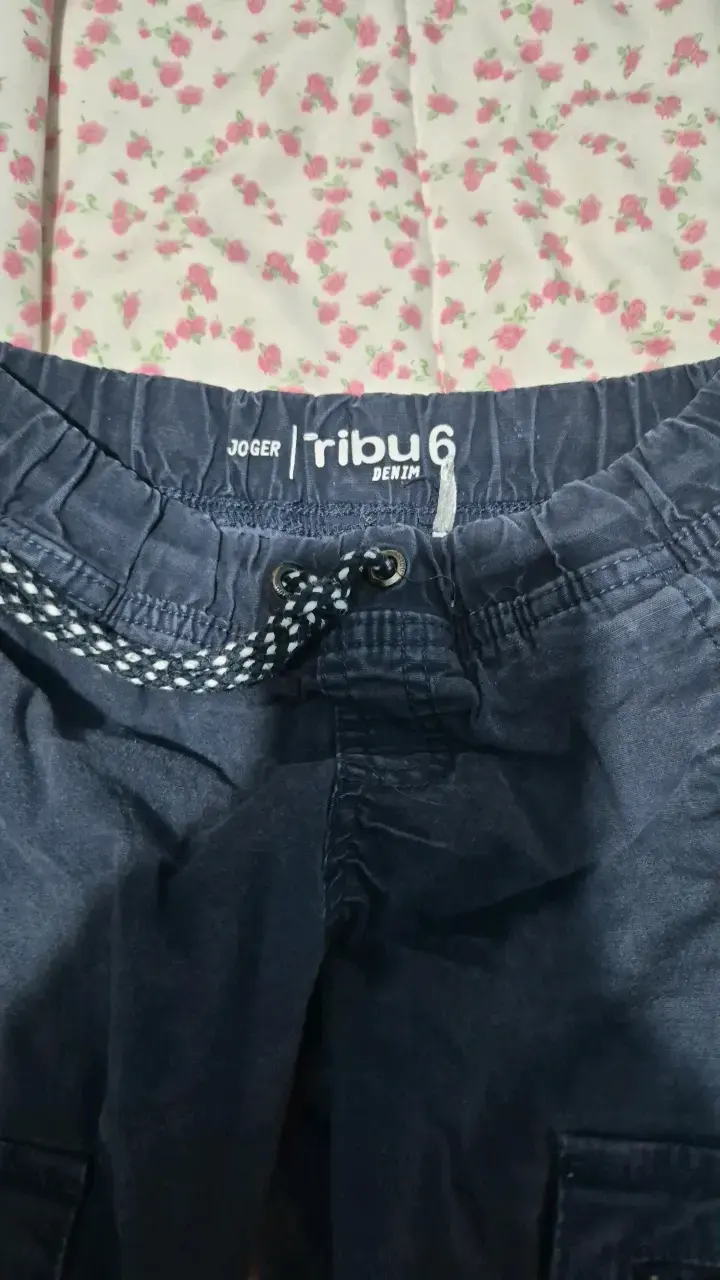 Pantalones jogger denim azul para niños - 3
