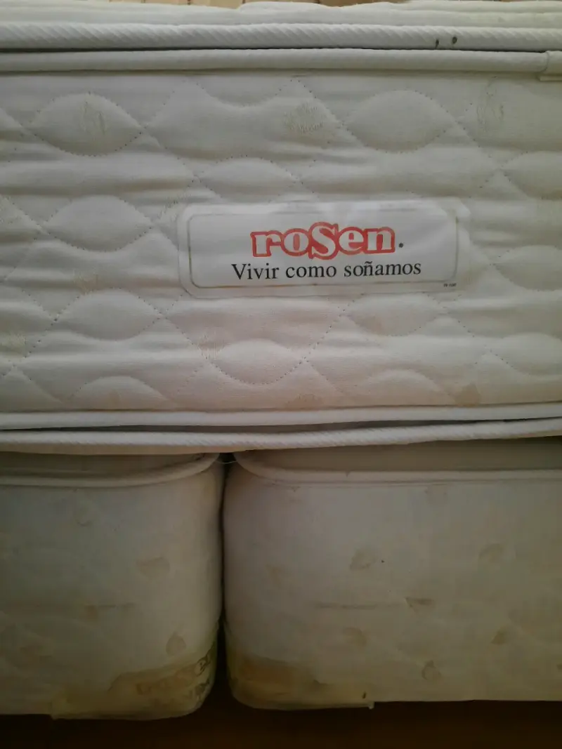 Cama king con colchón Rosen y cabecera de ma - 2