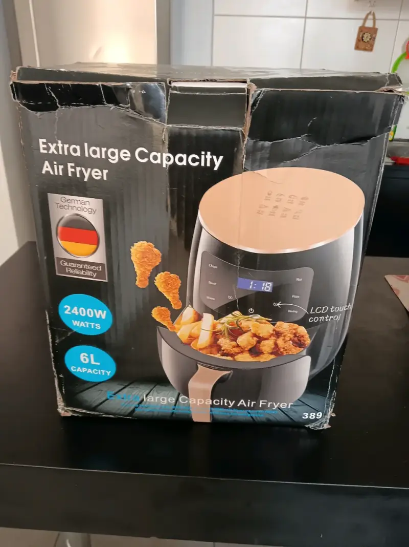 Freidora de Aire de Gran Capacidad 6L 2400W - 1
