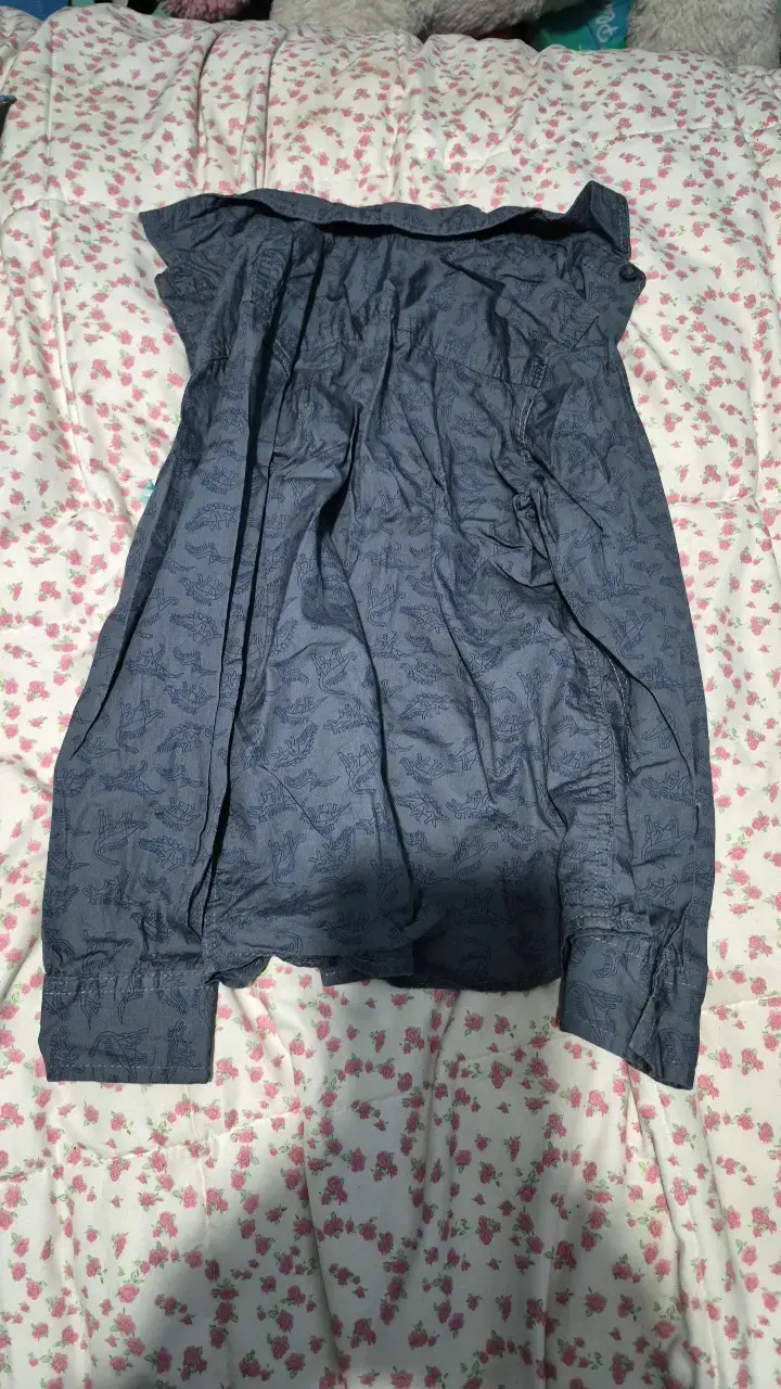 Camisa azul estampada para niño Tribu - 4