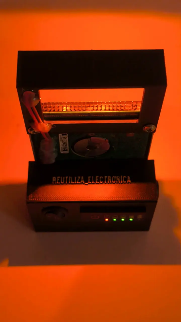 Disco duro 2.5 lámpara led - artesanía electrónica - 5