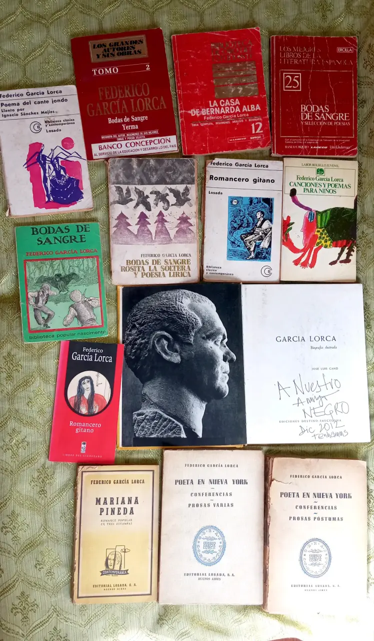 Colección de libros de Federico García Lorca
