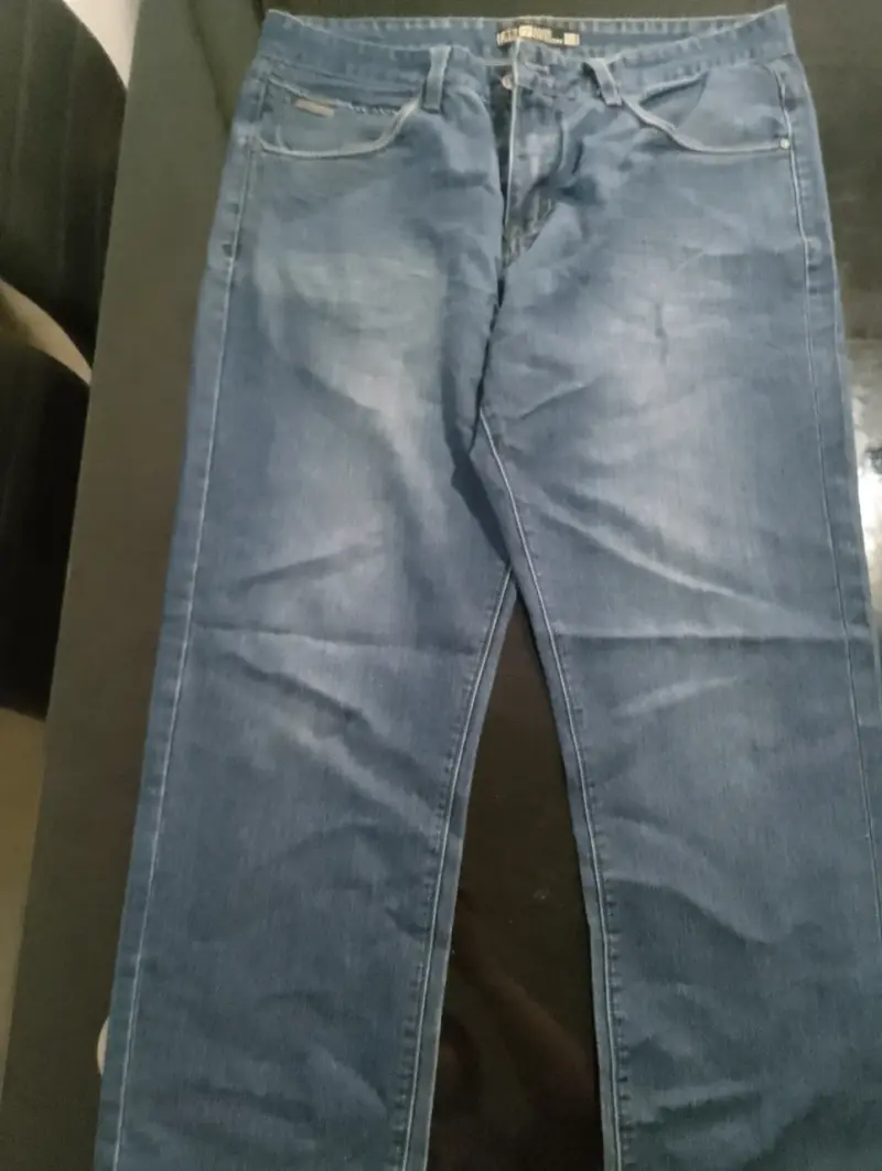 Jeans de mezclilla azul para hombre - 2