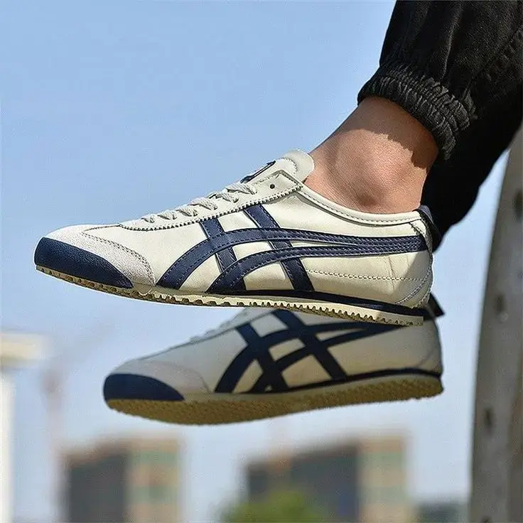 Zapatillas deportivas Onitsuka Tiger blancas y azules - 2