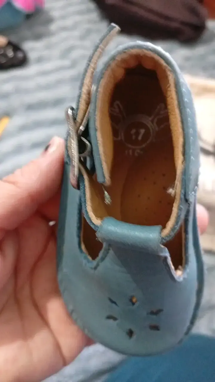 N°17 Zapatos de cuero azul para bebé Wild Spirit - 2