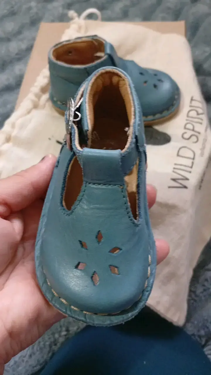 N°17 Zapatos de cuero azul para bebé Wild Spirit - 3