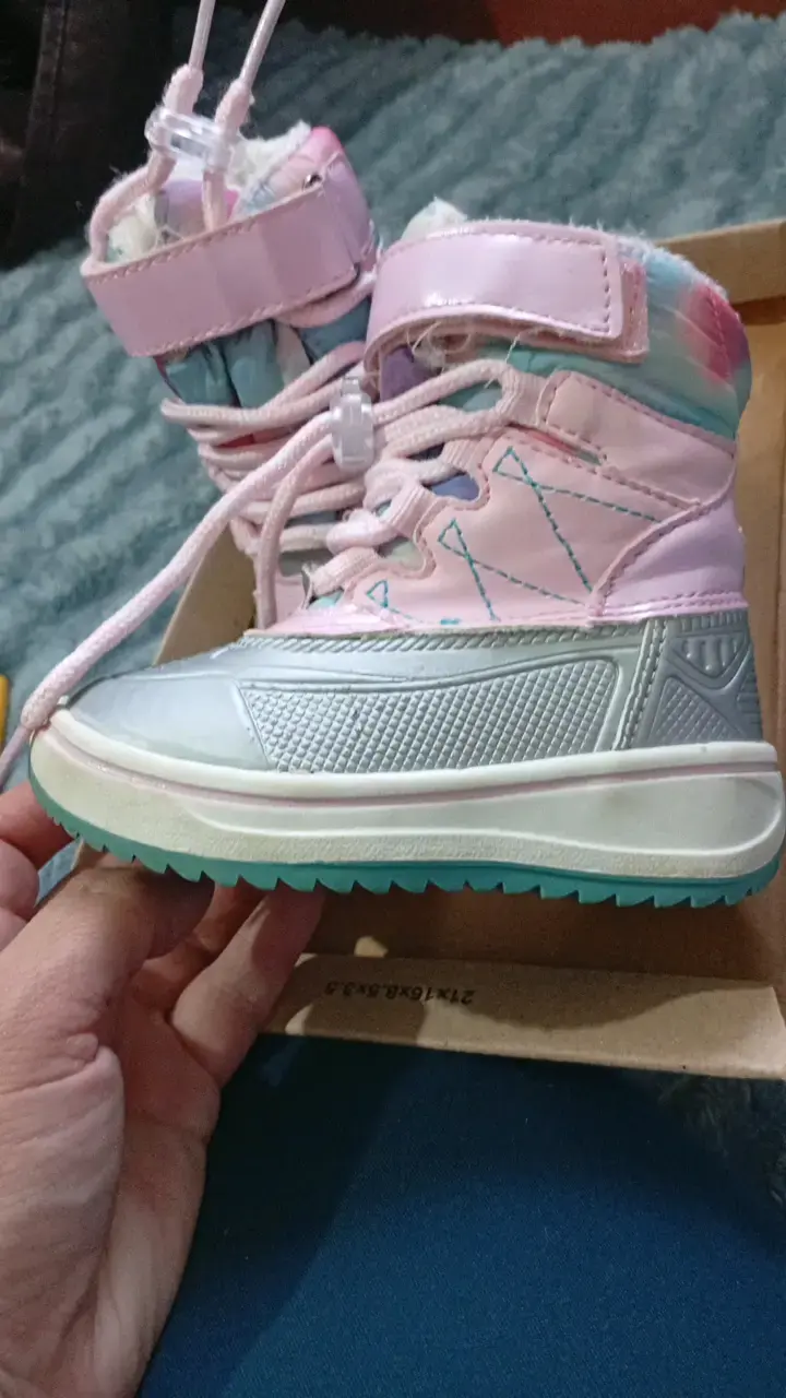 N° 21 Botas de invierno para niña rosa y plateado - 2