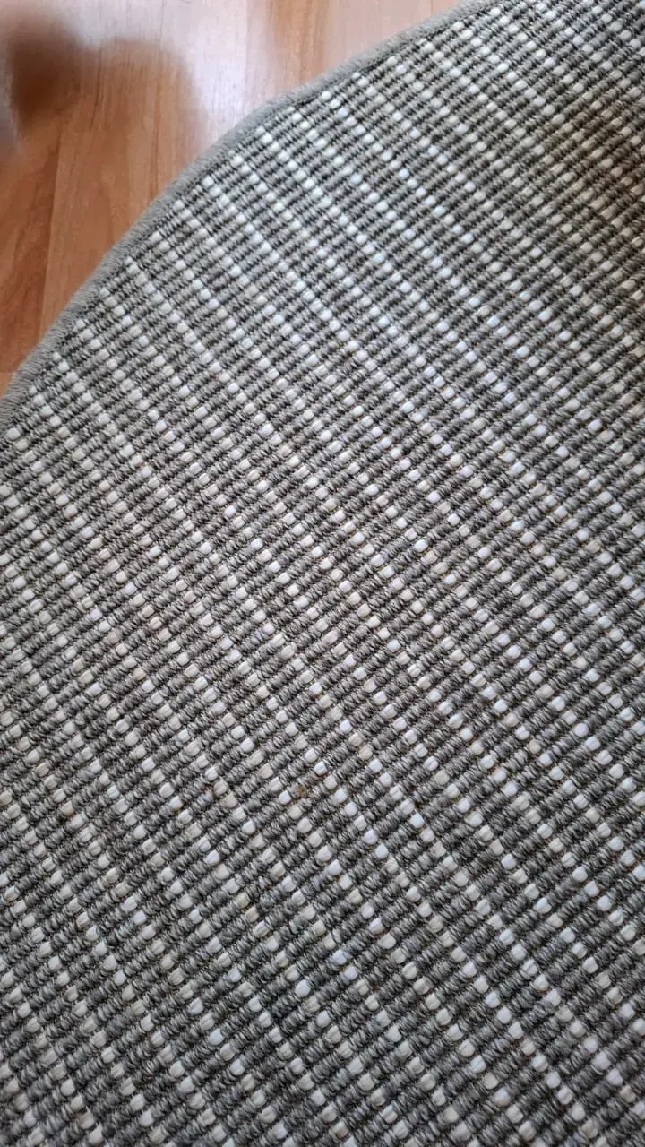 Alfombra redonda gris para sala o comedor - 2