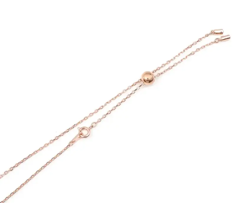 Collar Swarovski con colgante de infinito en oro rosa - 3