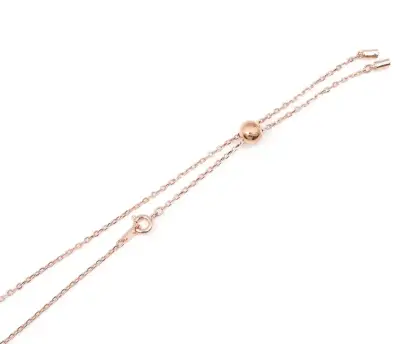 Collar Swarovski con colgante de infinito en oro rosa - miniatura 3
