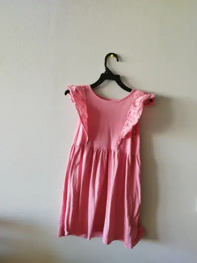 Vestido de niña rosa con tul - miniatura 2