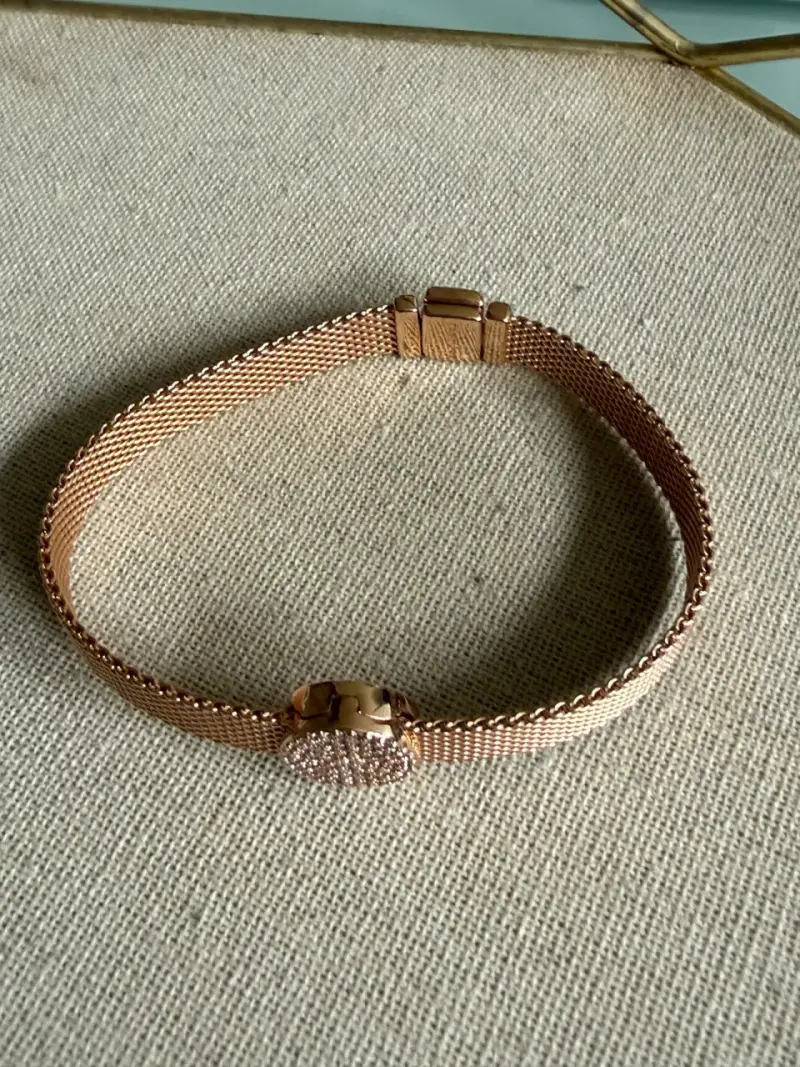 Pulsera Pandora con charm brillante - 2
