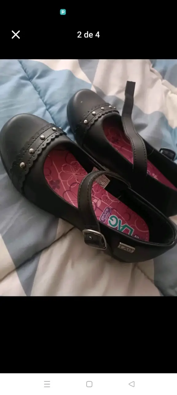 Zapatos de niña negros con hebilla LAG - 3