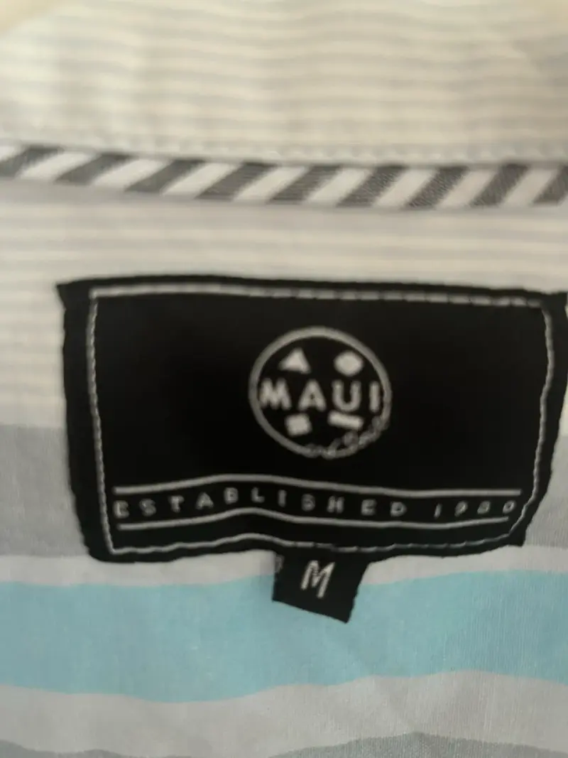 Camisa a rayas Maui para hombre talla M - 3