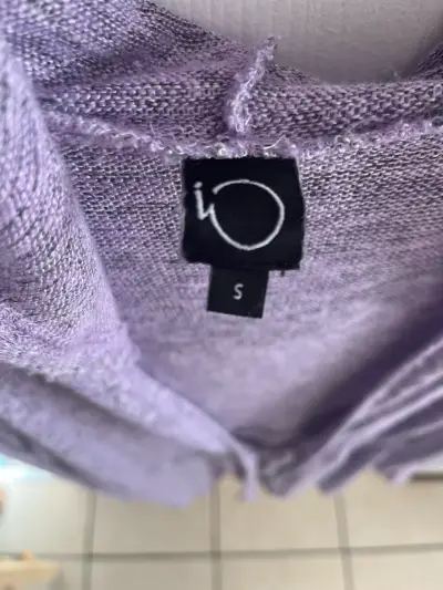 Cárdigan Largo Morado con Capucha Talla S - miniatura 1