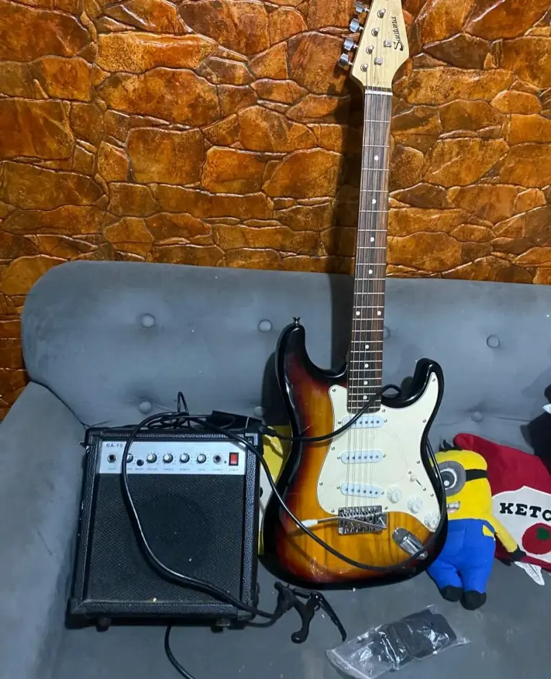 Guitarra eléctrica Santana sunburst - 2