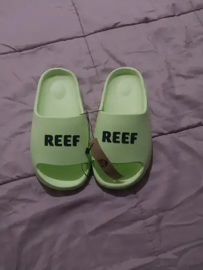 Sandalias de baño unisex Reef color verde - miniatura 1