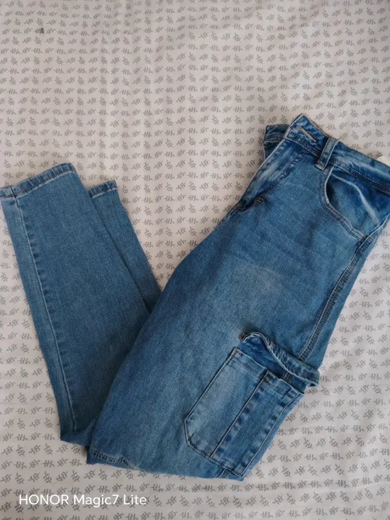 Jeans de mezclilla azul para hombre