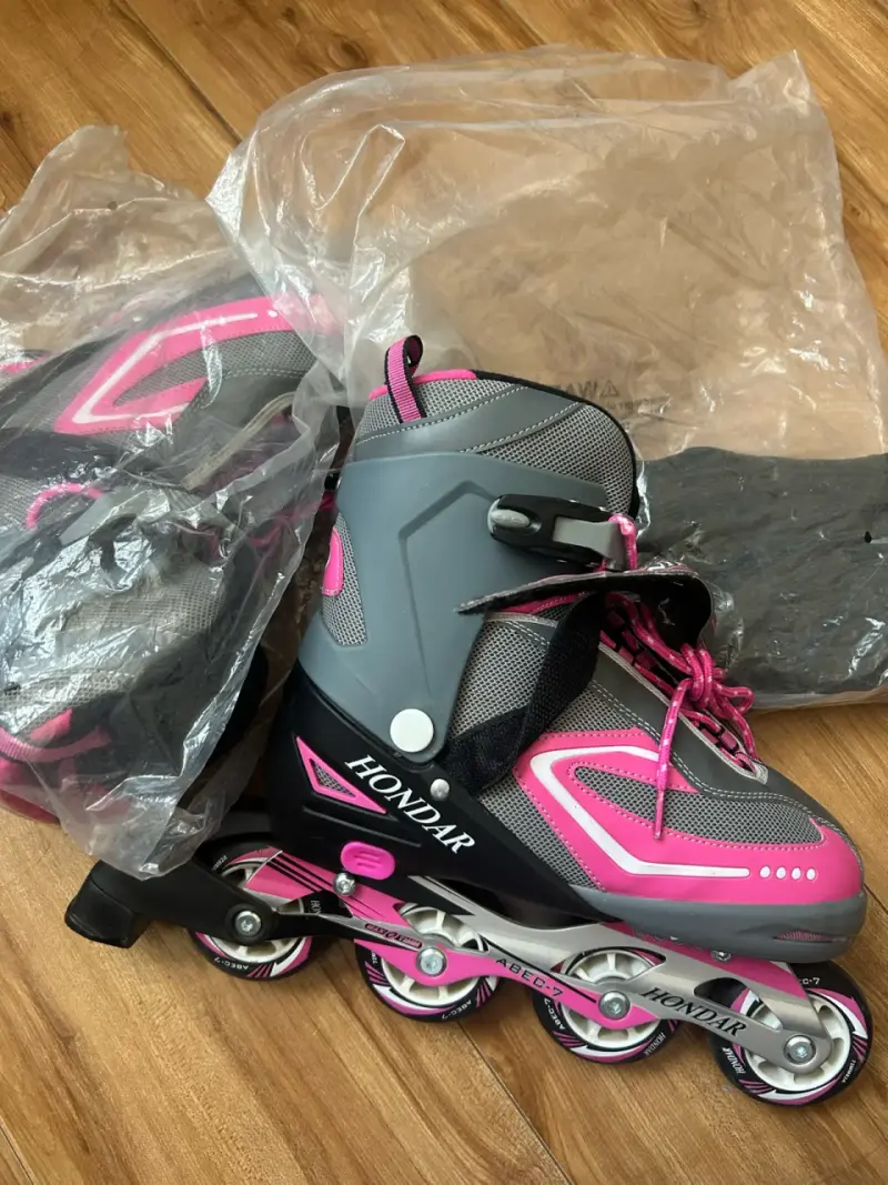 Patines en línea Hondar rosa y gris
