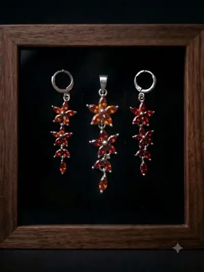 Conjunto de joyería  floral - miniatura 1