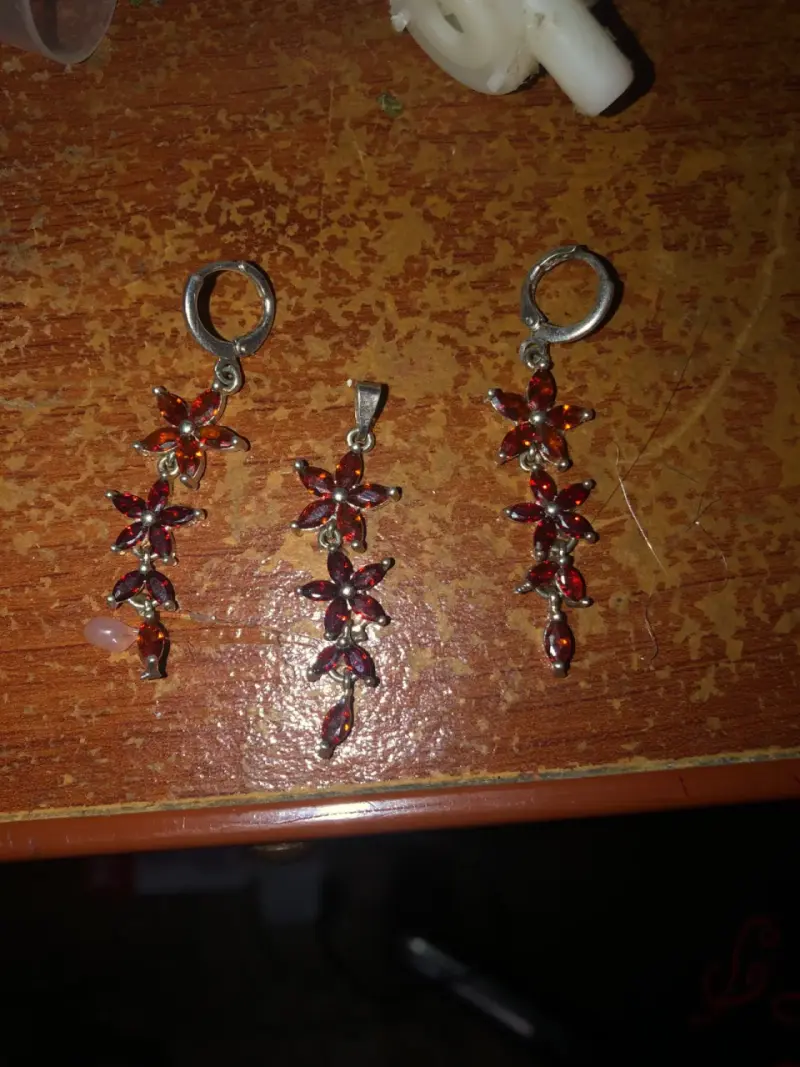 Conjunto de joyería  floral - 2
