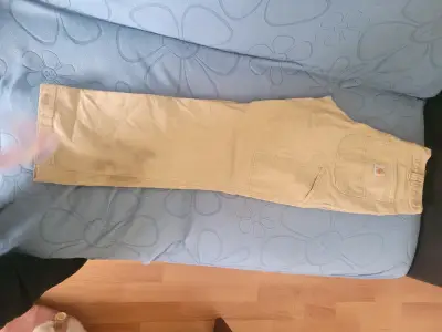 Pantalones Carhartt beige relaxed fit - miniatura 2