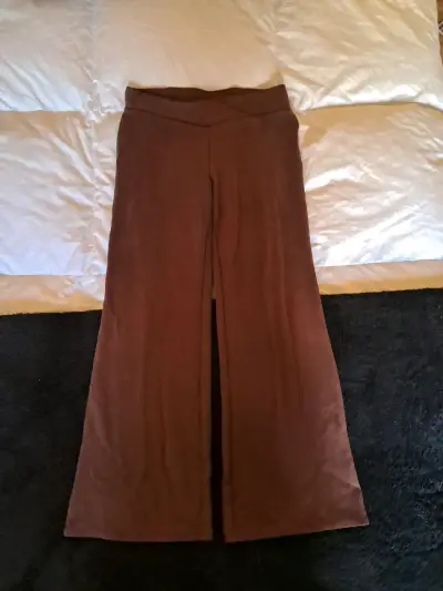 Pantalones acampanados marrones H&M kids - miniatura 1