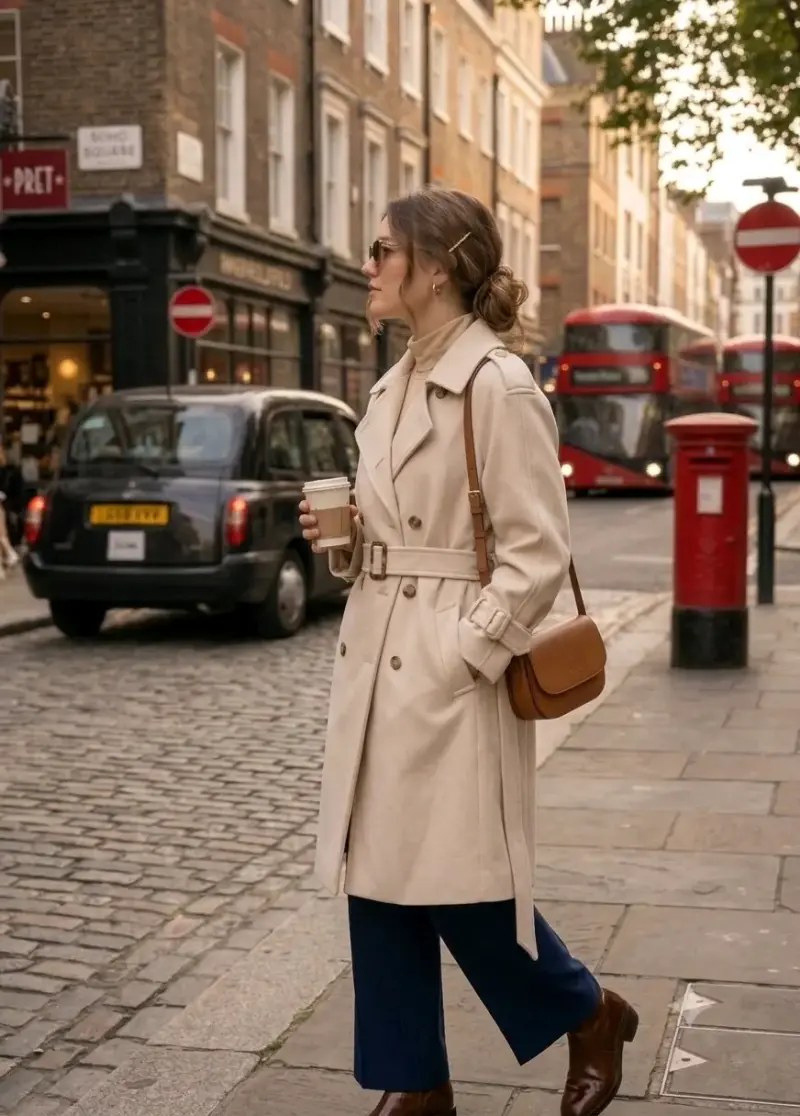 Chaqueta trench de gamuzilla - 3