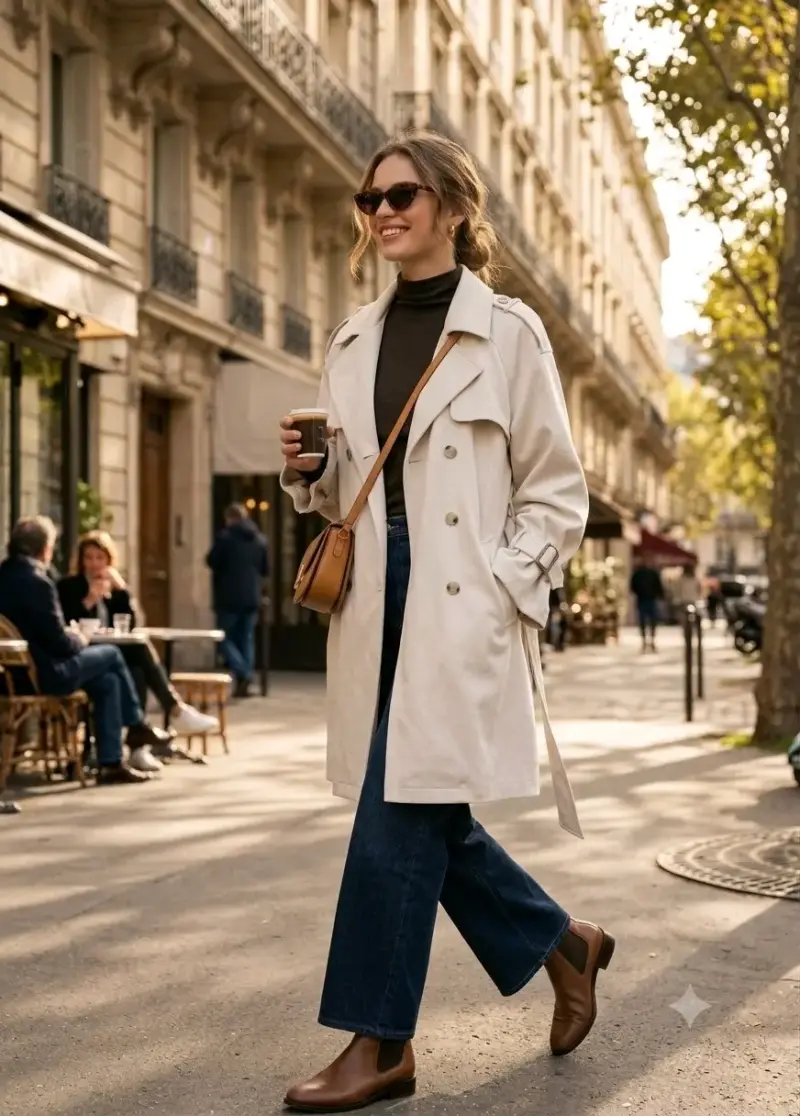 Chaqueta trench de gamuzilla - 4