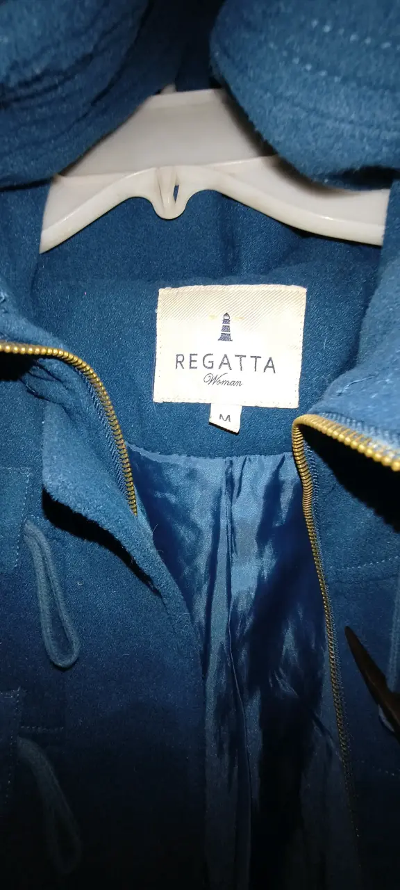 Abrigo azul mujer Regatta con capucha - 1