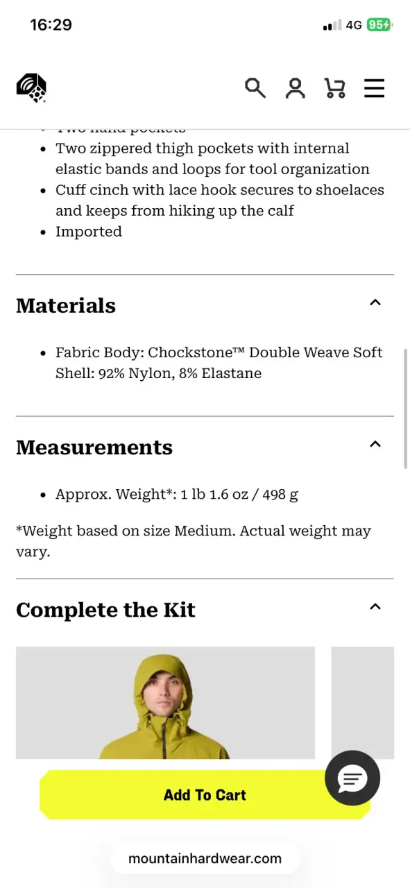 Pantalones de montaña Mountain Hardwear Chockstone - 5