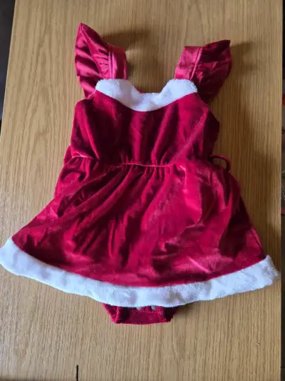 Vestido de Navidad para bebé rojo - miniatura 1