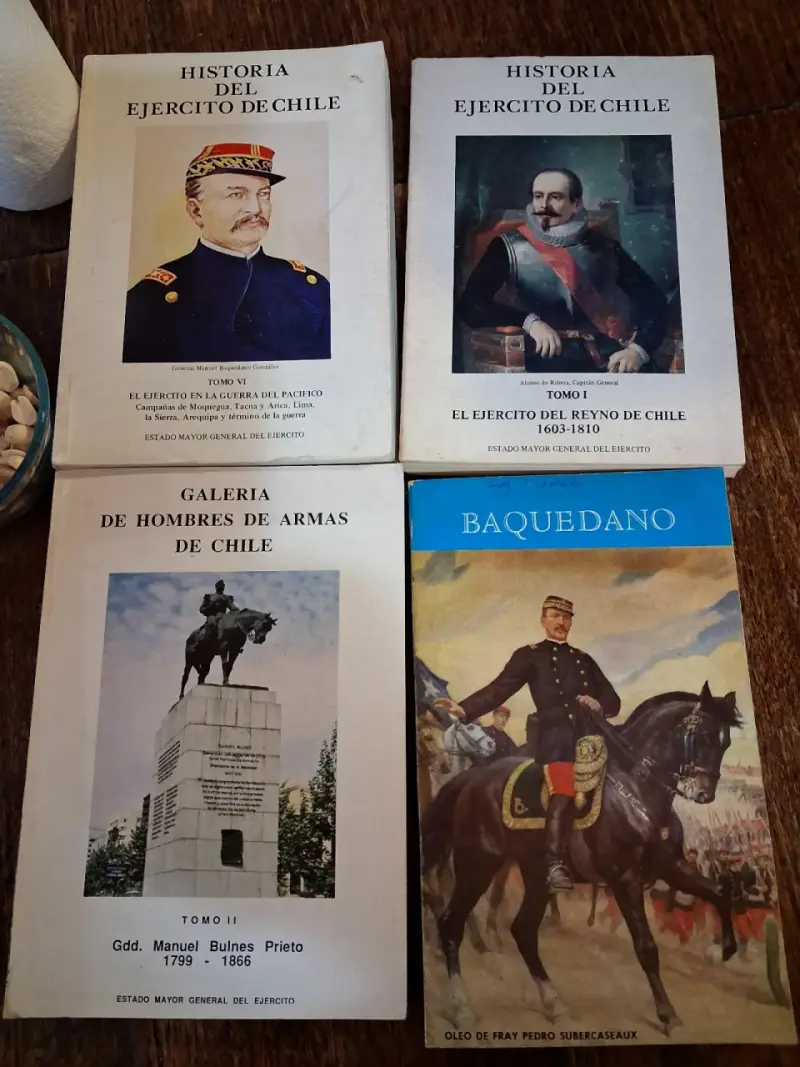 Colección de libros Historia del Ejército de Chile - 1