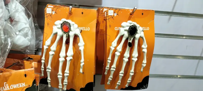 Clip de cabello esqueleto para Halloween