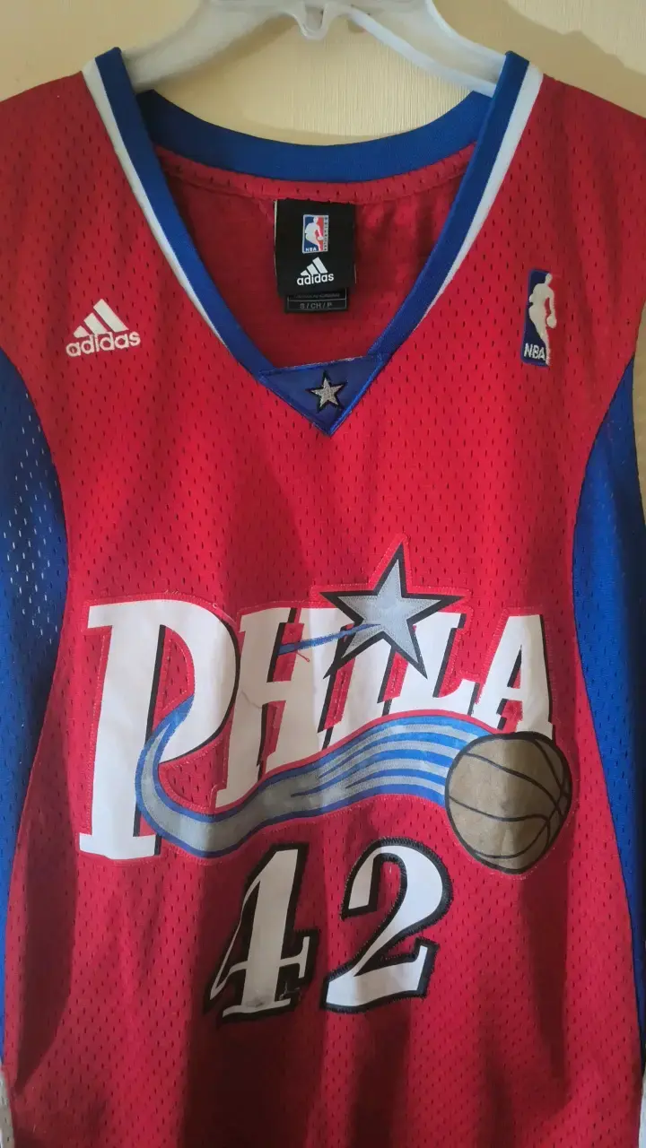Camiseta NBA Philadelphia 76ers Adidas Roja - 4