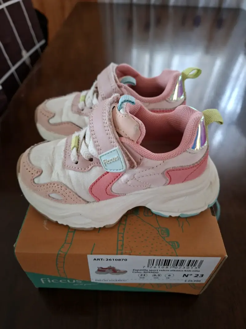Zapatillas deportivas para niños color rosa - 2