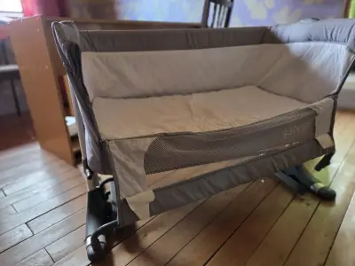 Cuna colecho gris para bebé Joovy - miniatura 2