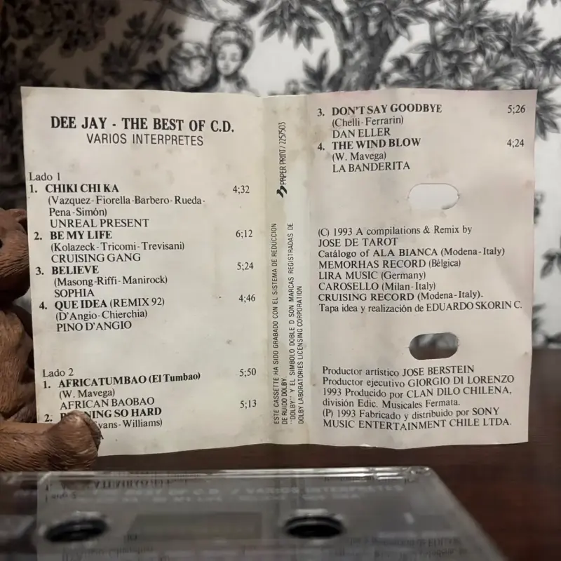 Cassette Eurodance Dee Jay - The Best of C.D. 1993 - 6