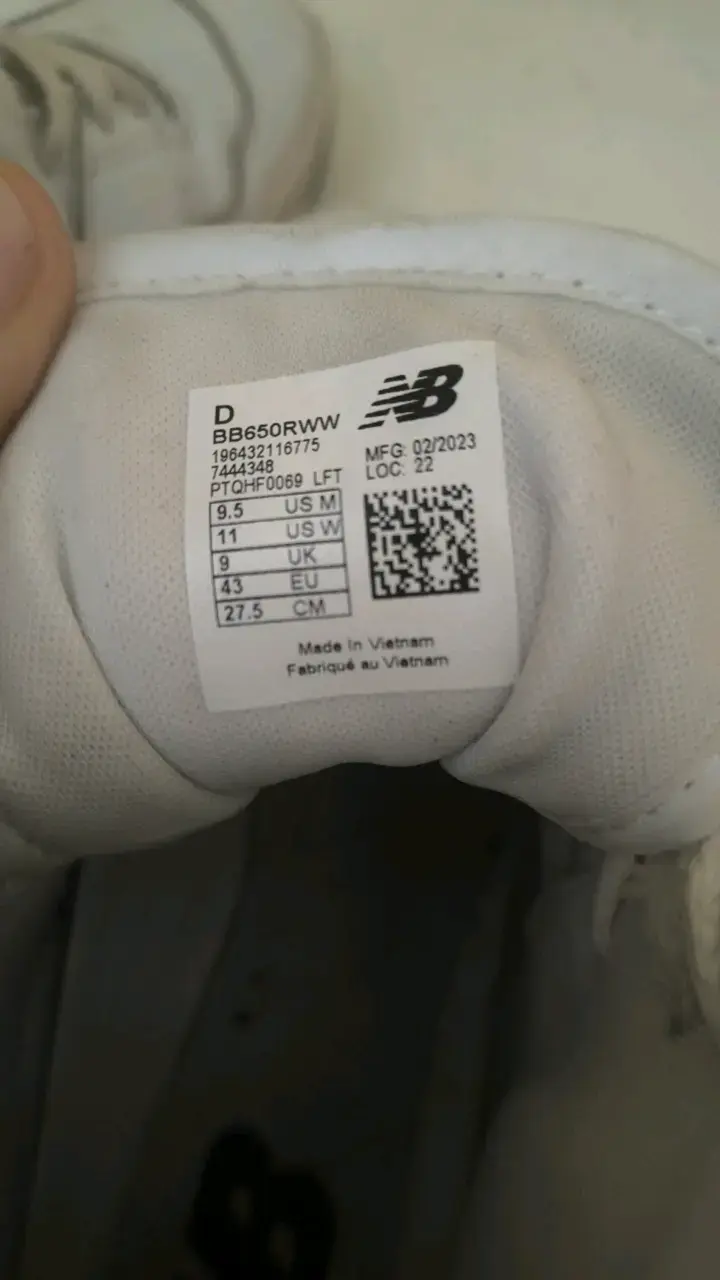 Zapatillas deportivas blancas New Balance 650 - 6