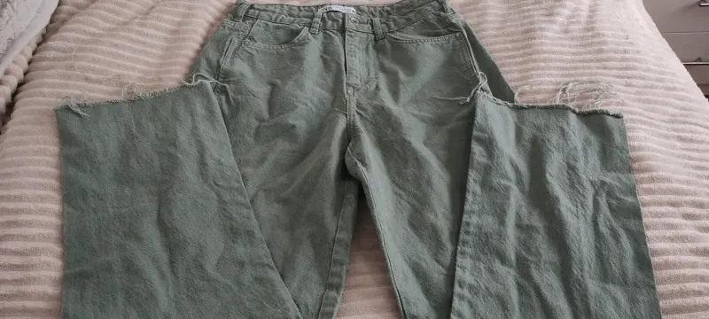 Jeans verdes para mujer Zara - 1