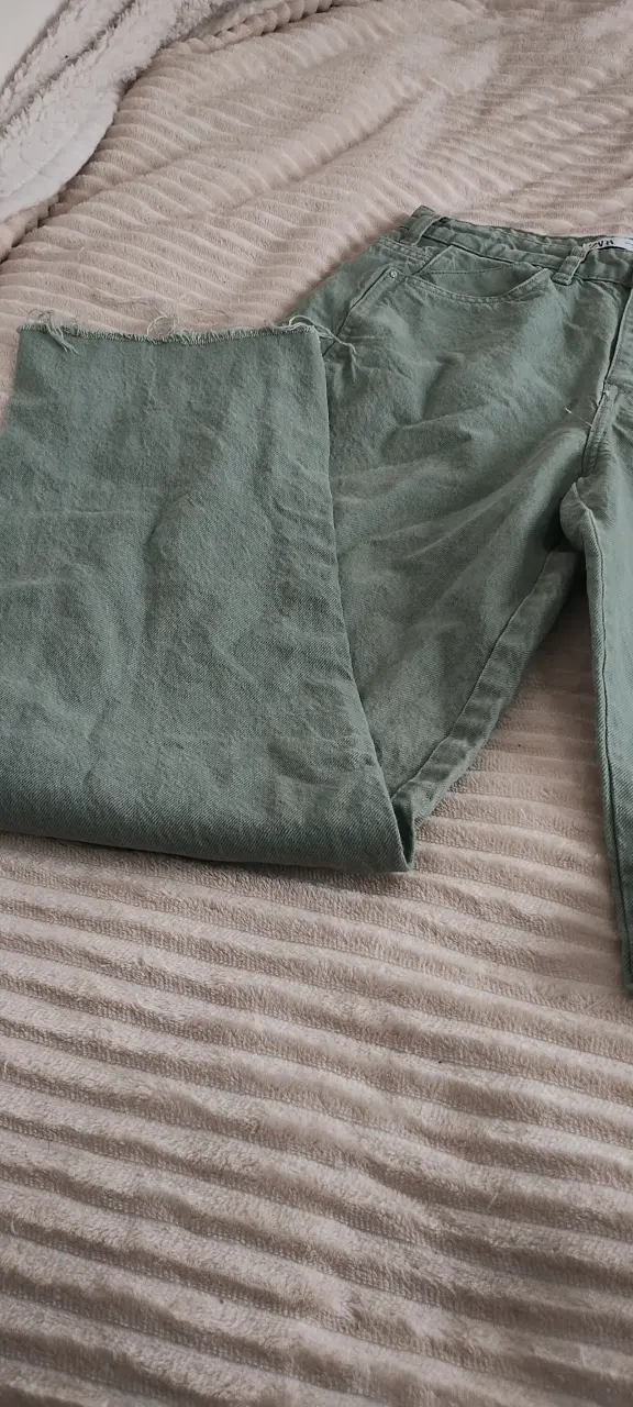 Jeans verdes para mujer Zara - 2
