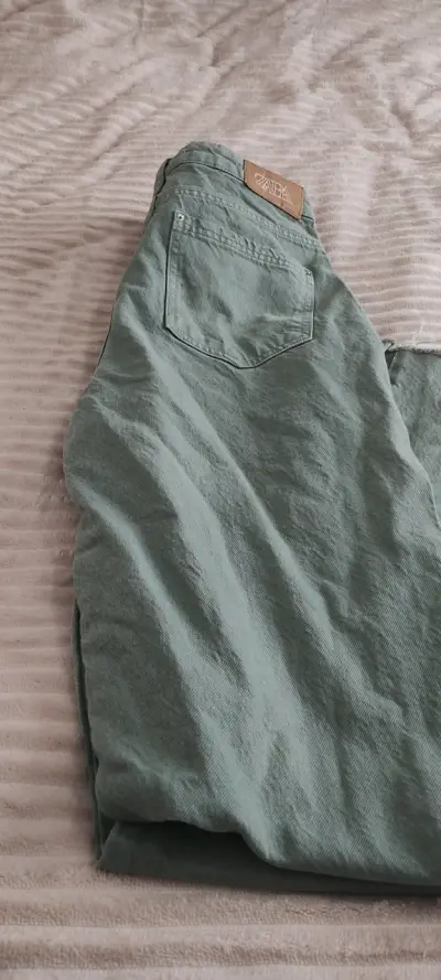 Jeans verdes para mujer Zara - miniatura 4