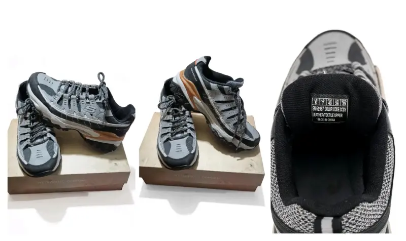 Zapatillas deportivas gris y negro Skechers
