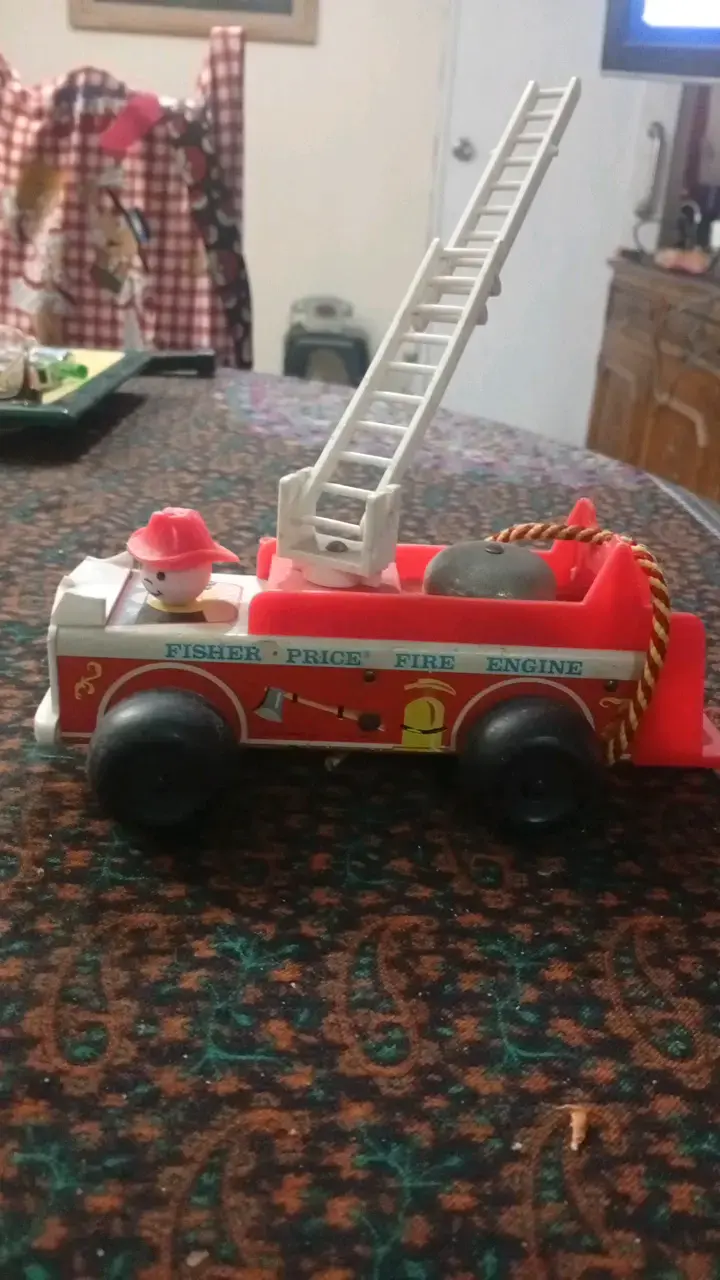 Camión de Bomberos de Juguete Fisher Price Vintage