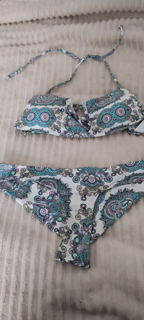 Bikini estampado bohemio multicolor - 1