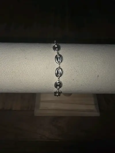 Pulsera de plata con eslabones ovalados - miniatura 2