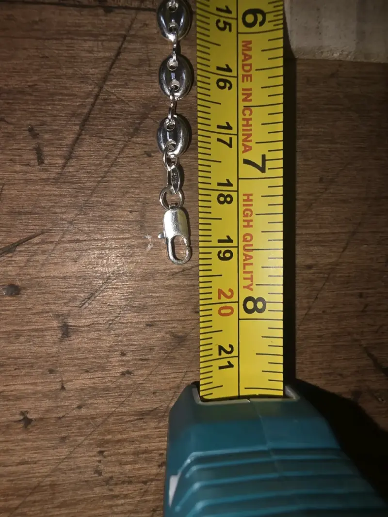 Pulsera de plata con eslabones ovalados - 4