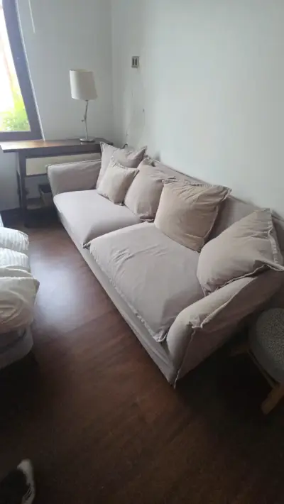 Sofá cama Gris con cojines incluidos - miniatura 2