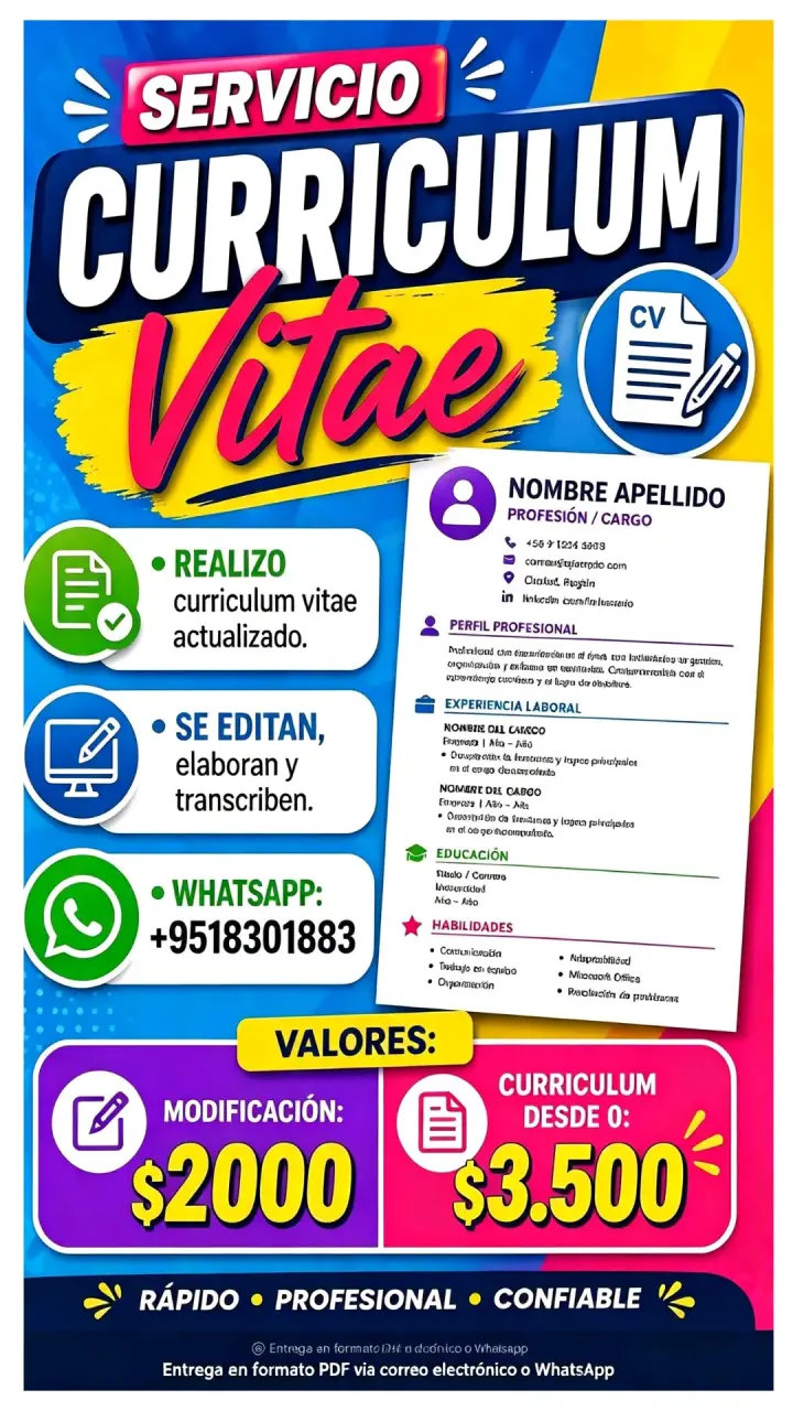 Servicio de Creación y Edición de Curriculum Vitae - 1